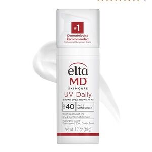 NIB EltaMD UV Daily Broad-Spectrum SPF 40 Moisturizing Facial Sunscreen, 1.7 oz